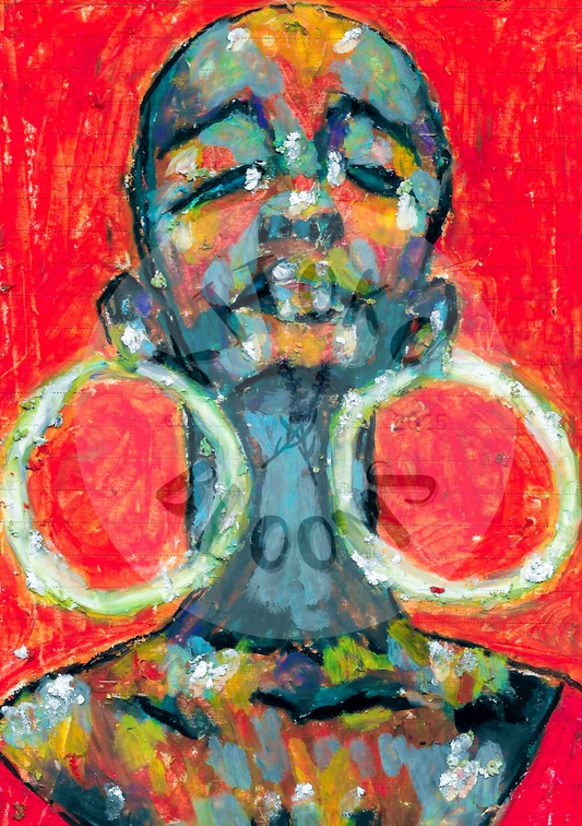 Oil Pastel Art Postcards & Prints