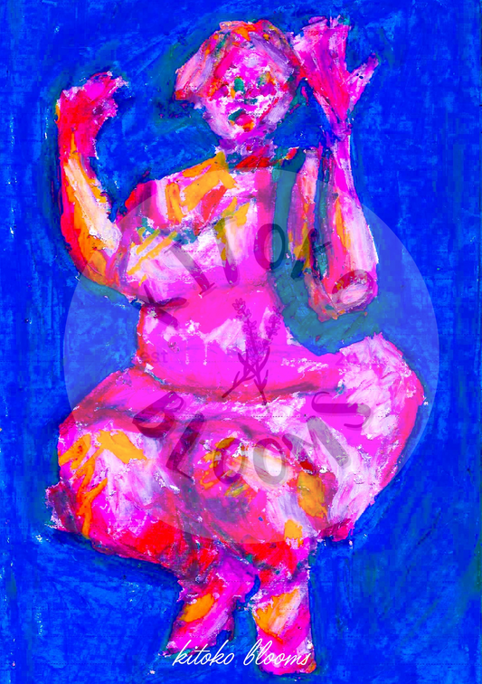 Oil Pastel Art Postcards & Prints